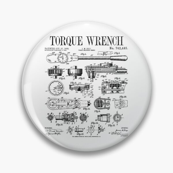 Item preview, Car Mechanic Auto Repair Torque Wrench Tool Vintage Patent designed and sold by GrandeDuc.