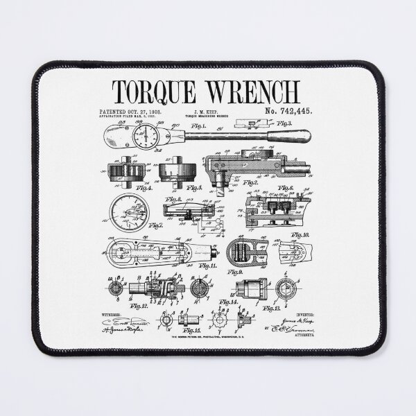 Item preview, Car Mechanic Auto Repair Torque Wrench Tool Vintage Patent designed and sold by GrandeDuc.
