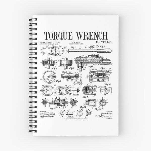 Item preview, Car Mechanic Auto Repair Torque Wrench Tool Vintage Patent designed and sold by GrandeDuc.