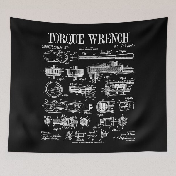 Item preview, Car Mechanic Auto Repair Torque Wrench Tool Vintage Patent designed and sold by GrandeDuc.