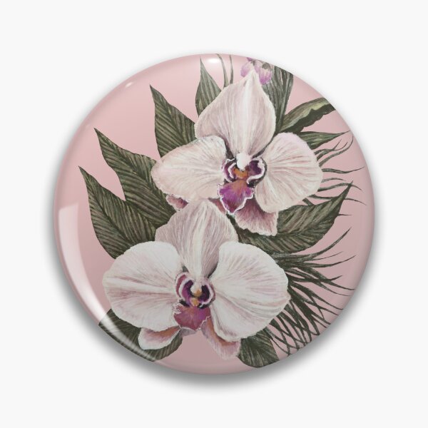 Item preview, Orchid on pink background designed and sold by AnnRu-art.