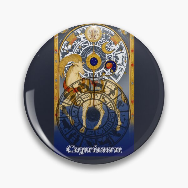 Item preview, Capricon Zodiac Astrology sign Renaissance Medieval Style designed and sold by AuroraXGreen.