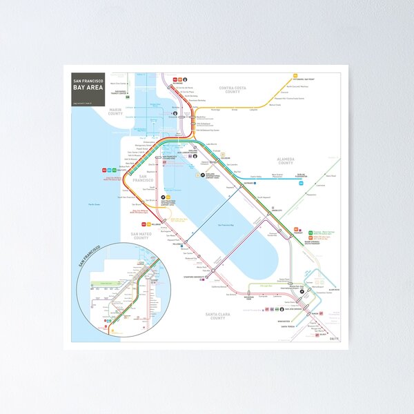 Item preview, San Francisco Muni Transit Map designed and sold by Dakota Draper.