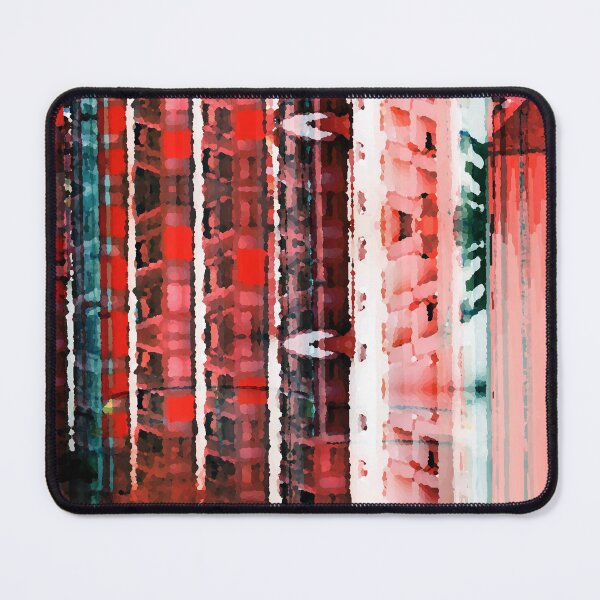 Item preview, Red Abstract City Cityscape Photography designed and sold by MusicArtAndGrind.
