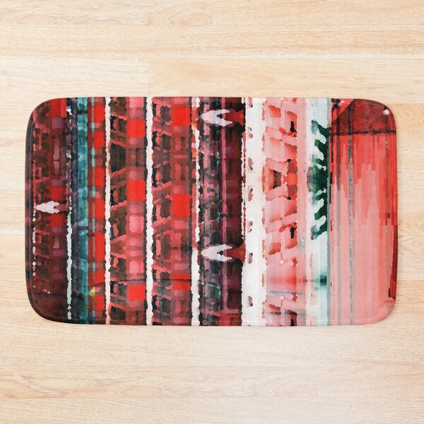 Item preview, Red Abstract City Cityscape Photography designed and sold by MusicArtAndGrind.