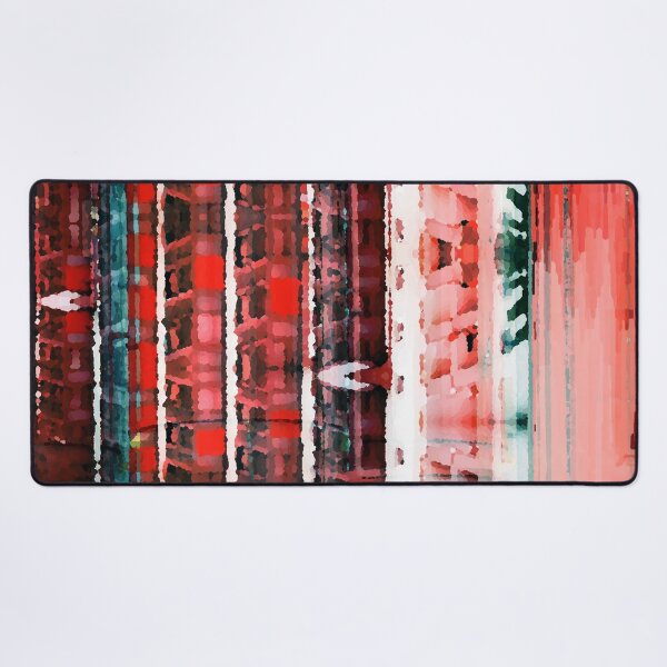 Item preview, Red Abstract City Cityscape Photography designed and sold by MusicArtAndGrind.