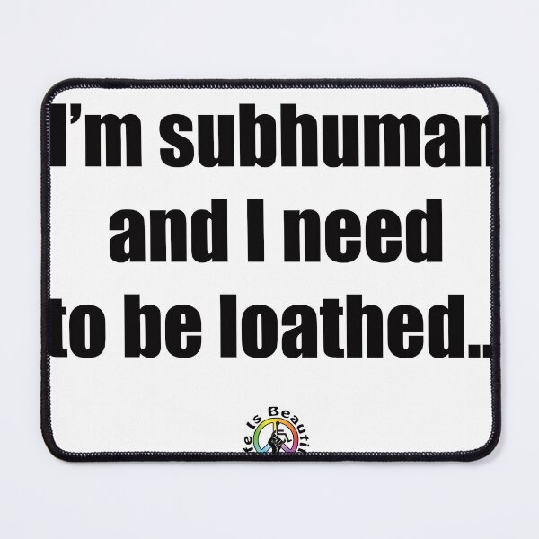 Item preview, Subhuman designed and sold by WombleChops.