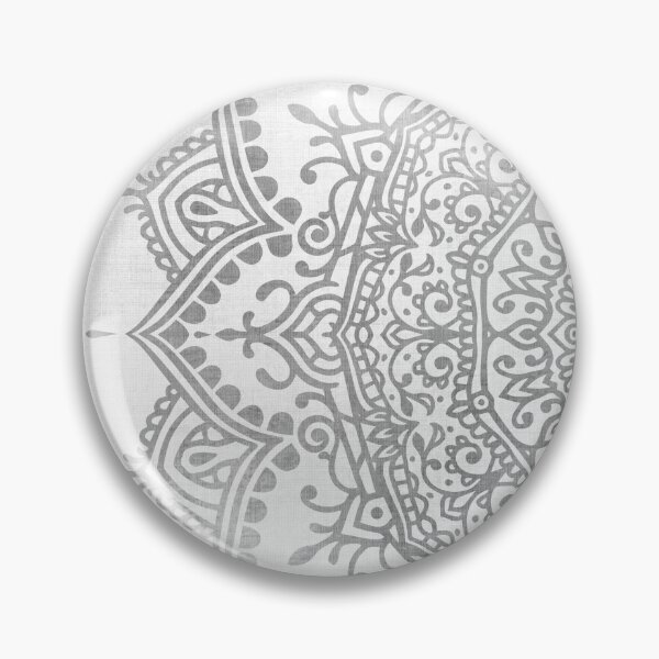 Artikelvorschau, Graues Mandala - linke Seite entworfen und verkauft von Szafranscy Art Studio.