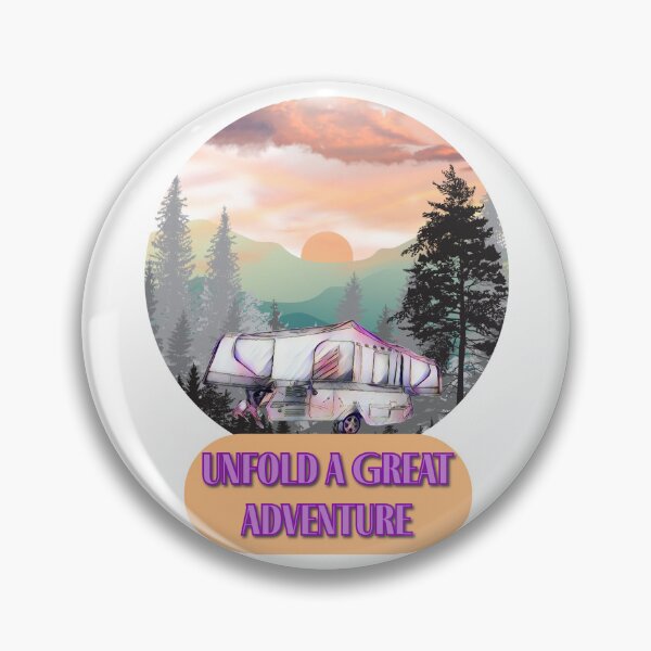 Item preview, Unfold a Great Adventure Sunset Folding Caravan designed and sold by BeccaAelishe.