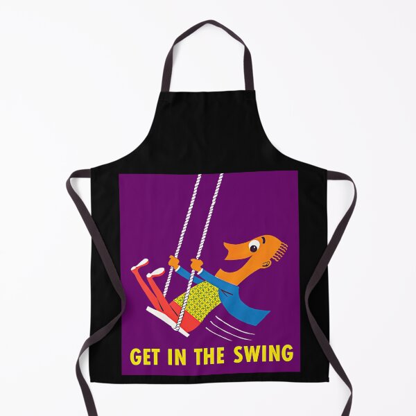 Item preview, Get In The Swing! 1970 Man On Swing Young At Heart designed and sold by RocketshipRetro.