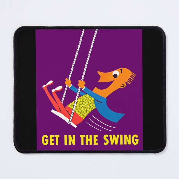 Item preview, Get In The Swing! 1970 Man On Swing Young At Heart designed and sold by RocketshipRetro.