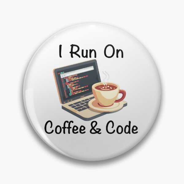 Item preview, I Run On Coffee and Code Laptop and Coffee designed and sold by Wormy-23.