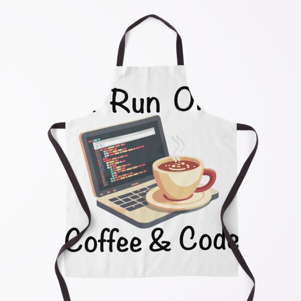 Item preview, I Run On Coffee and Code Laptop and Coffee designed and sold by Wormy-23.