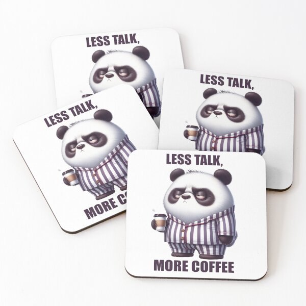 Item preview, Less Talk, More Coffee designed and sold by BanShopDG.