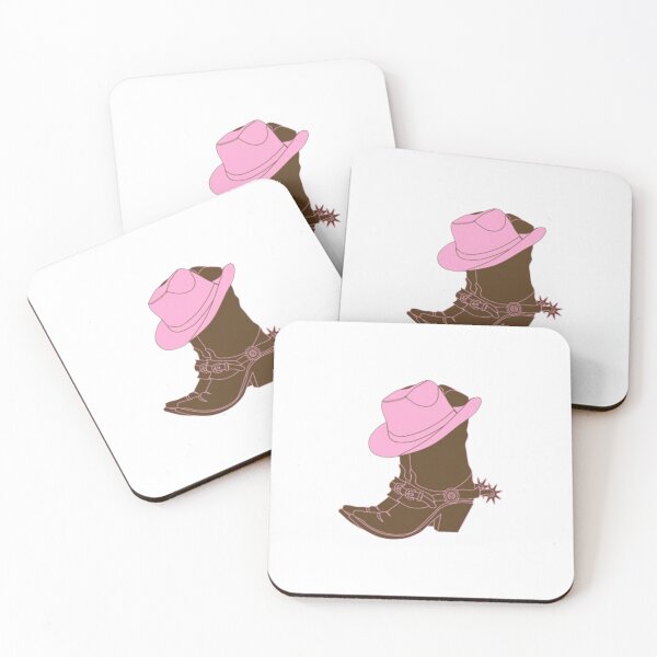 Item preview, pink cowboy hat and boots designed and sold by stainedauroras.