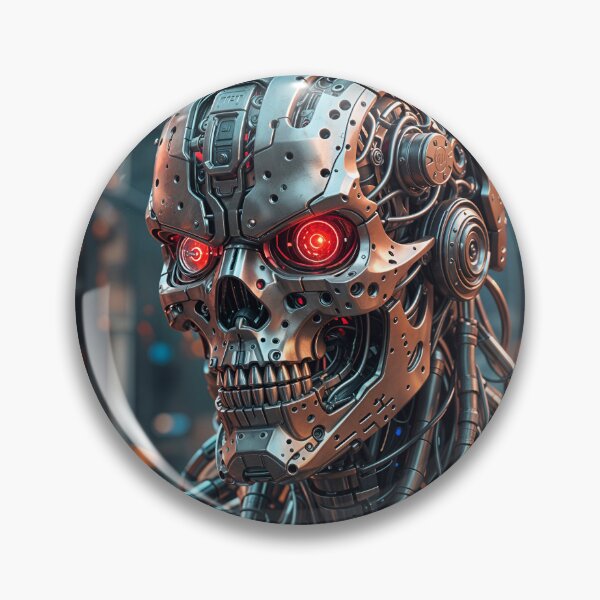 Item preview, Cool Futuristic Cyborg Killer Robot designed and sold by TheArtOfPat.