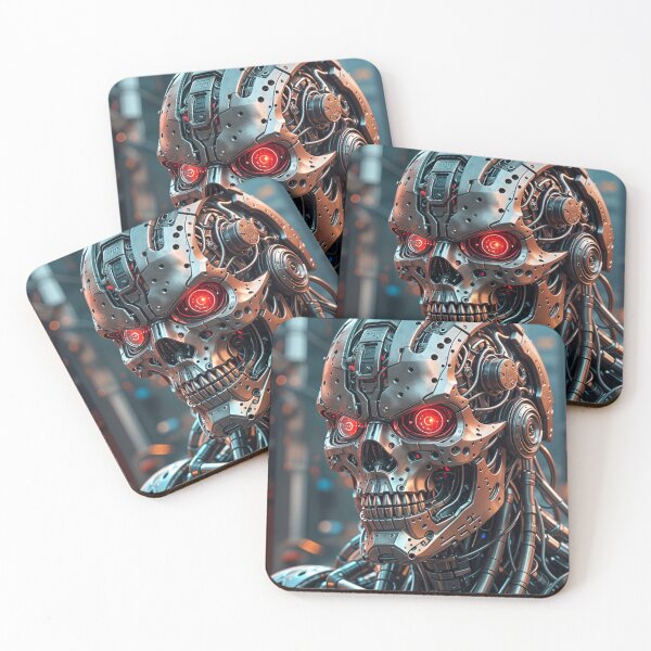 Item preview, Cool Futuristic Cyborg Killer Robot designed and sold by TheArtOfPat.