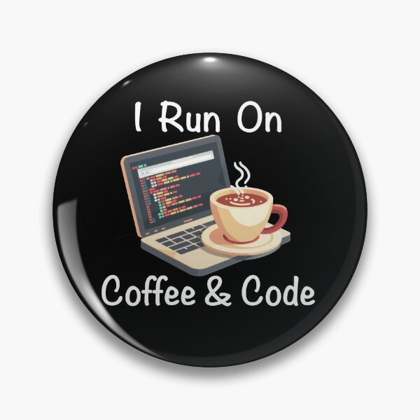 Item preview, I Run On Coffee and Code Laptop and Coffee designed and sold by Wormy-23.