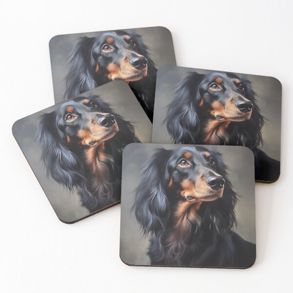 Item preview, Long haired Dachshund designed and sold by PetsArt.