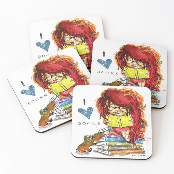 Item preview, I Love Books designed and sold by BrushAddict Studio.