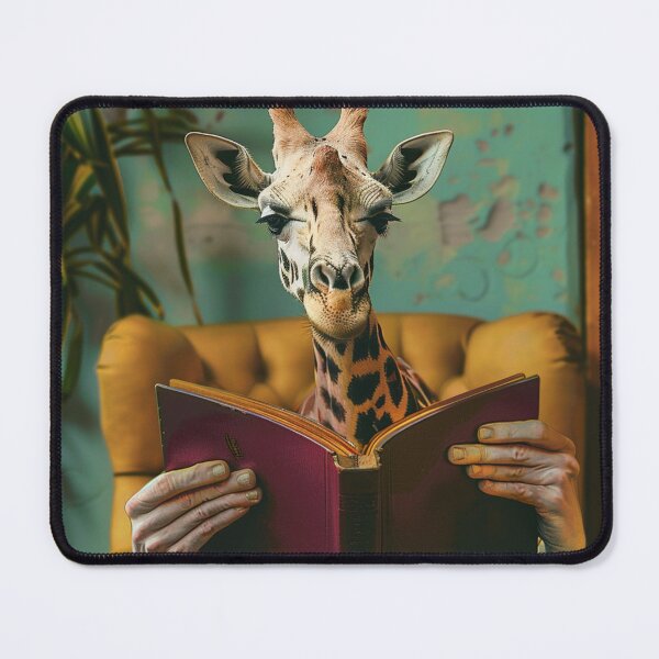 Item preview, Giraffe with a book designed and sold by PixcelStudioB.