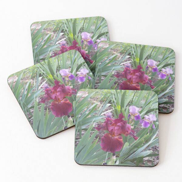 Item preview, Red and Purple Bearded Irises designed and sold by Jens Mindful Space.