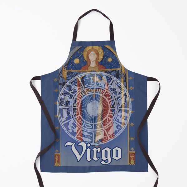 Item preview, Virgo Zodiac Blue Astrology sign Renaissance Medieval Style designed and sold by AuroraXGreen.