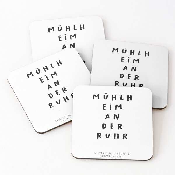 Item preview, Mühlheim an der Ruhr | Typography Design | Design Map Coordinates designed and sold by RM-Journey.