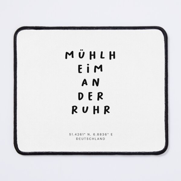 Item preview, Mühlheim an der Ruhr | Typography Design | Design Map Coordinates designed and sold by RM-Journey.