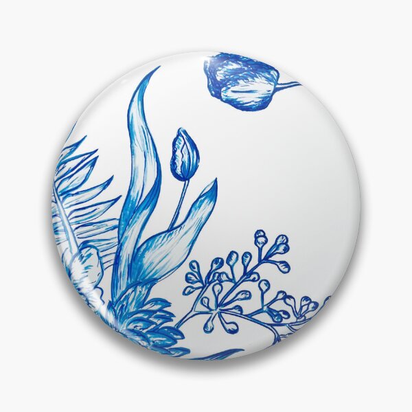 Item preview, Flores azules delf designed and sold by VikaArt.