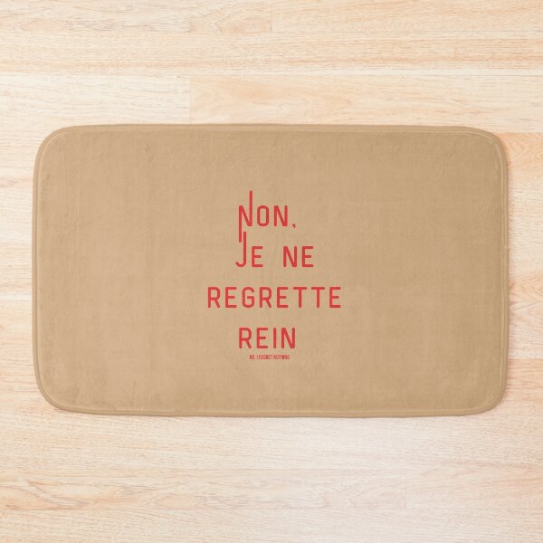 Item preview, Non, Je Ne Regrette Rein - No, I Regret Nothing  designed and sold by GlobalCurator.