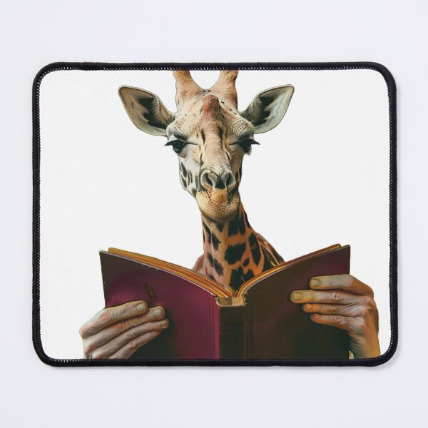 Item preview, Giraffe with a book designed and sold by PixcelStudioB.