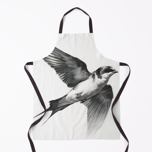 Item preview, Black and White Bird Pencil Drawing designed and sold by Pencil-Art.