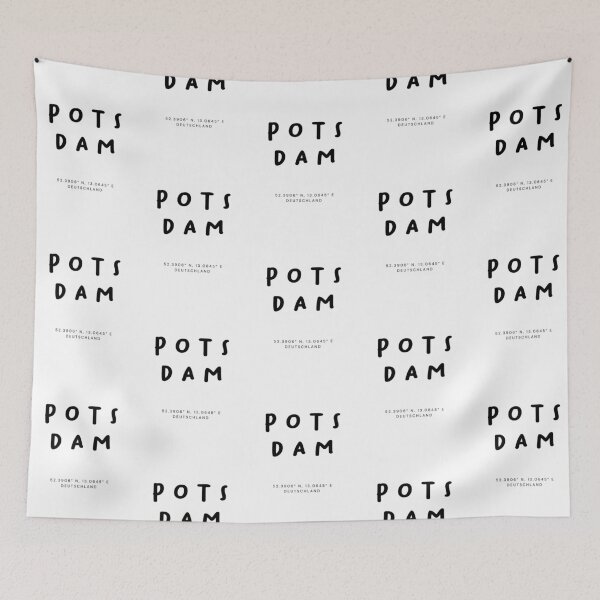 Item preview, Potsdam | Typography Design | Design Map Coordinates designed and sold by RM-Journey.