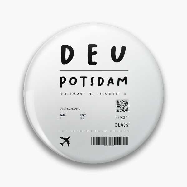 Artikelvorschau, Potsdam | Flugticket Design | Reisen | Touristen entworfen und verkauft von RM-Journey.