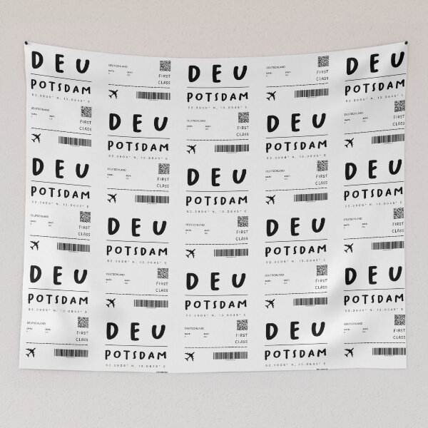 Item preview, Potsdam | Plane Ticket Design | Traveling | Tourists designed and sold by RM-Journey.