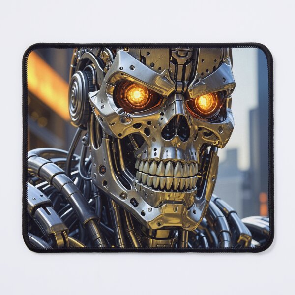 Item preview, Cool Futuristic Cyborg Killer Robot designed and sold by TheArtOfPat.