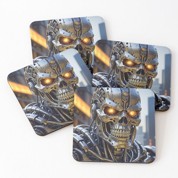 Item preview, Cool Futuristic Cyborg Killer Robot designed and sold by TheArtOfPat.