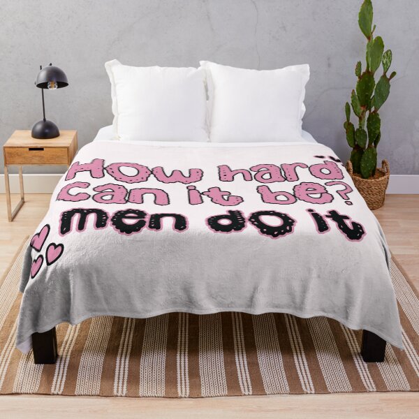 Item preview, How Hard Can it Be? Men Do it Sprinkle Sprinkle Quote Doodle Aesthetic designed and sold by Dazzline Designs.