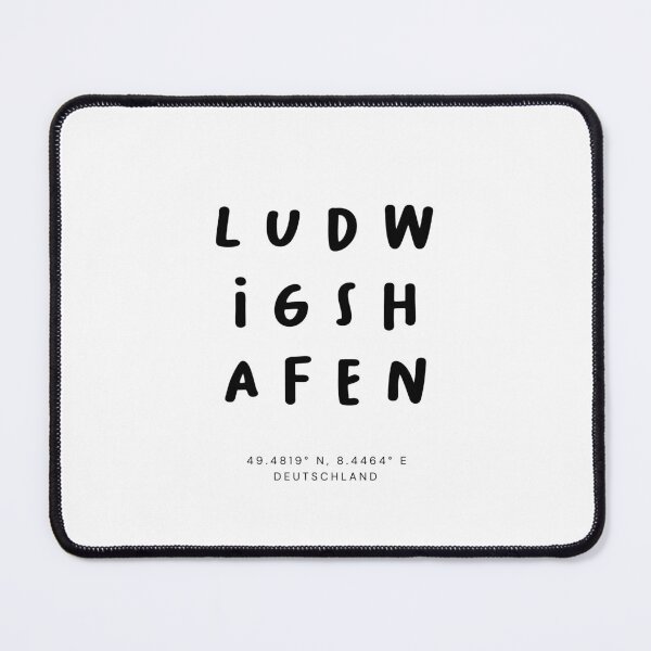 Item preview, Ludwigshafen | Typography Design | Design Map Coordinates designed and sold by RM-Journey.