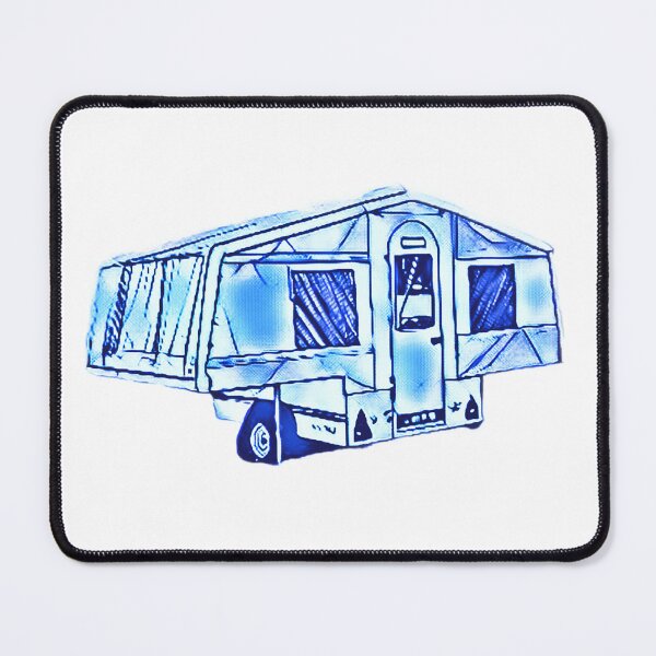 Item preview, Blue and White Trailer Tent designed and sold by BeccaAelishe.