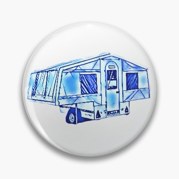 Item preview, Blue and White Trailer Tent designed and sold by BeccaAelishe.