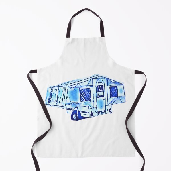 Item preview, Blue and White Trailer Tent designed and sold by BeccaAelishe.