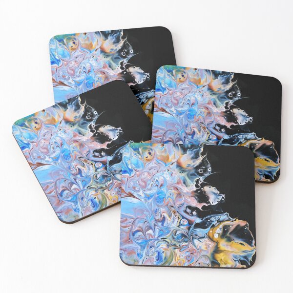 Item preview, Looking Glass - Abstract Acrylic Fluid Art Painting Print designed and sold by C0smicCreati0ns.