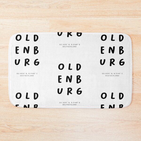 Item preview, Oldenburg | Typography Design | Design Map Coordinates designed and sold by RM-Journey.
