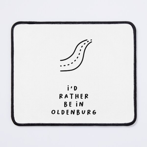 Item preview, I'd Rather be in Oldenburg | Typography Design | Minimalist Aesthetic designed and sold by RM-Journey.