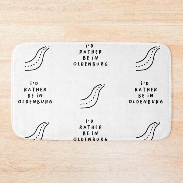 Item preview, I'd Rather be in Oldenburg | Typography Design | Minimalist Aesthetic designed and sold by RM-Journey.