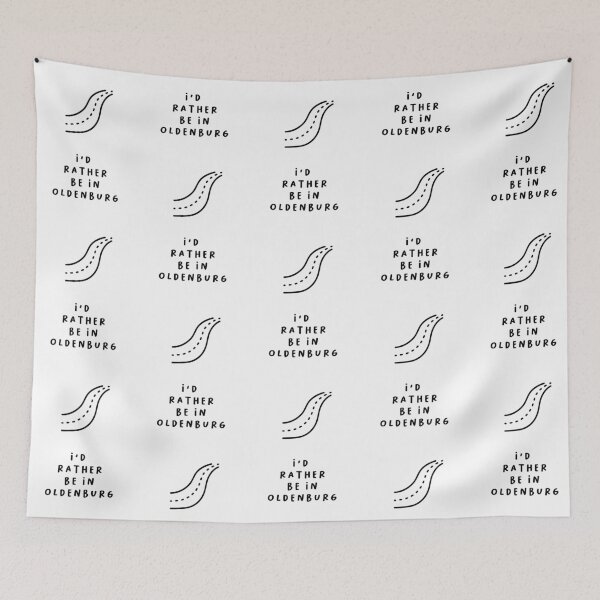 Item preview, I'd Rather be in Oldenburg | Typography Design | Minimalist Aesthetic designed and sold by RM-Journey.