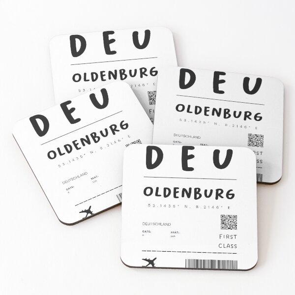 Item preview, Oldenburg | Plane Ticket Design | Traveling | Tourists designed and sold by RM-Journey.