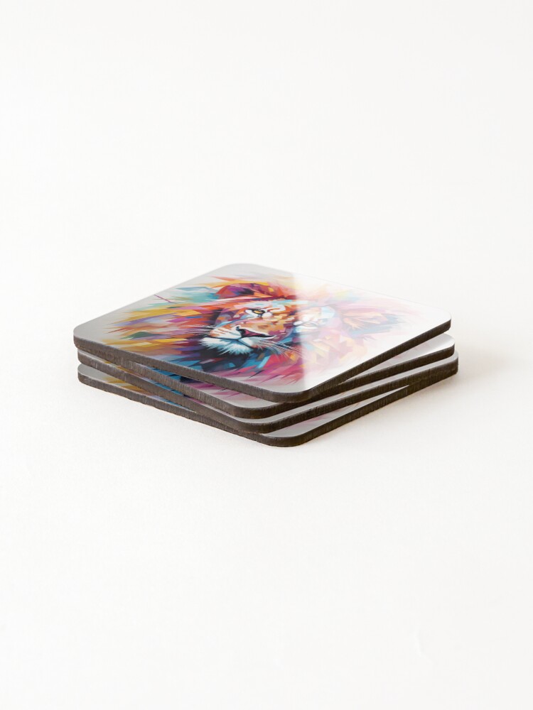 Thumbnail 4 of 5, Coasters (Set of 4), Lion designed and sold by Rtymer.